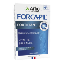 Arkopharma Forcapil Fortifiant cheveux et ongles 1 mois 60 gélules