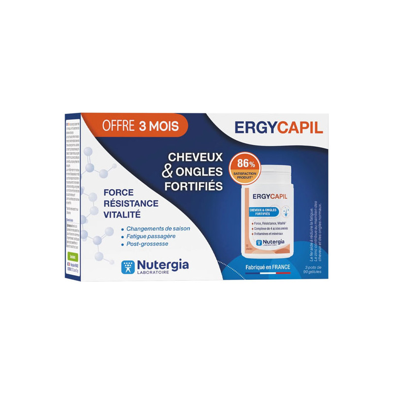 Nutergia Ergycapil pack de 3x90 gélules