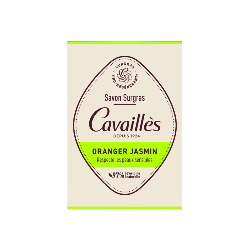 Cavailles Savon Surgras Oranger Jasmin 100gr
