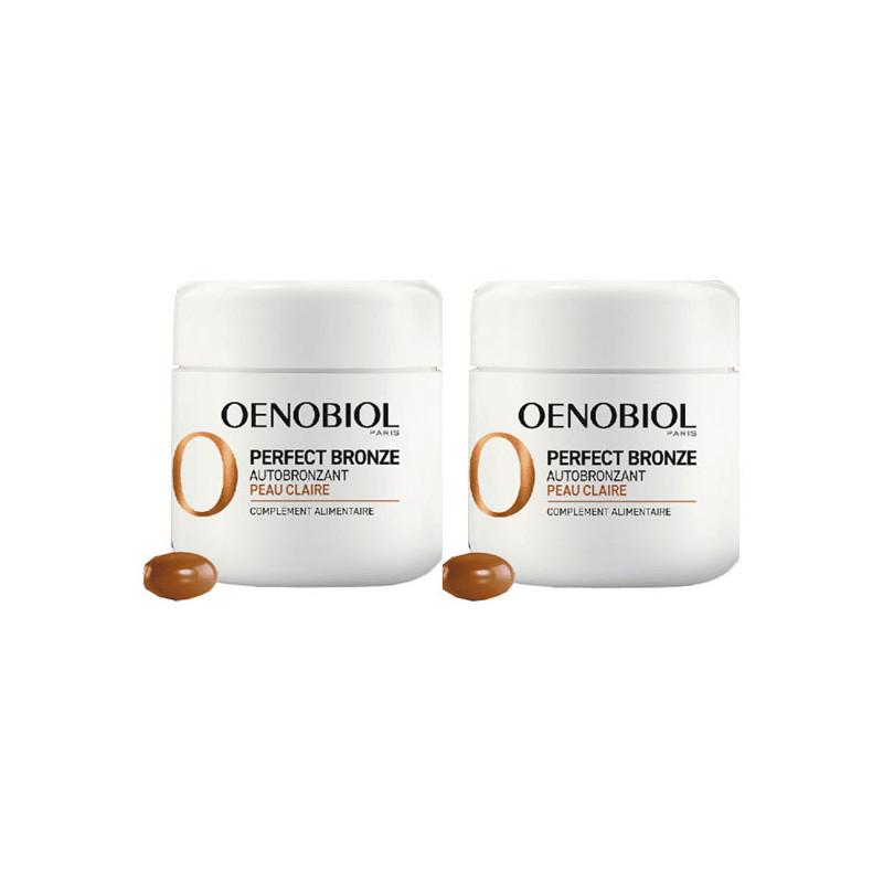 Oenobiol Perfect Bronze Autobronzant peau claire lot de 2x30 capsules