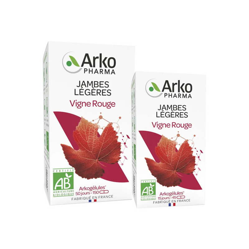 Arkopharma Arkogélules Vigne Rouge bio 150 + 45 gélules