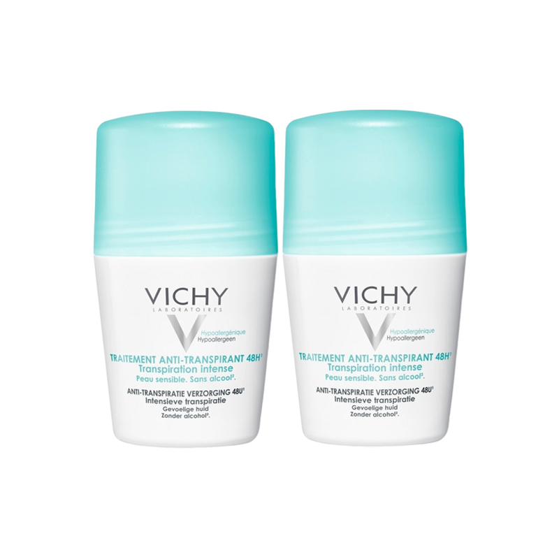 Vichy Déodorant Traitement anti-transpirant 48H lot de 2 x 50ml