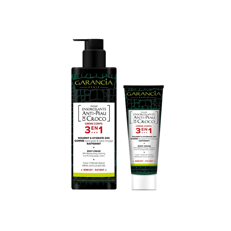Garancia Ensorcelante anti-peau de croco Crème 3en1 400ml + format voyage 75ml offert