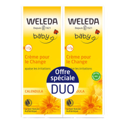 Weleda Baby Crème pour le change calendula lot de 2 x 75ml