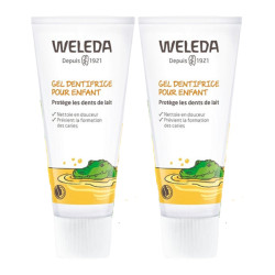 Weleda Gel dentifrice pour enfant lot de 2 x 50ml