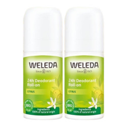 Weleda Déodorant roll-on 24h citrus bio 2 x 50ml