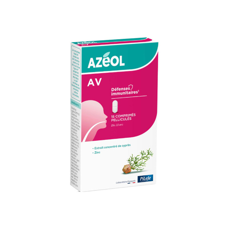 Pileje Azéol AV 15 comprimés pelliculés