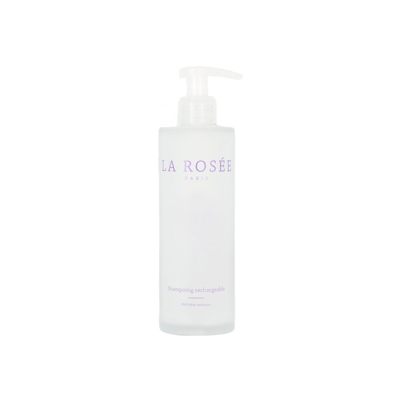 La Rosée Flacon de shampoing en verre rechargeable 200ml