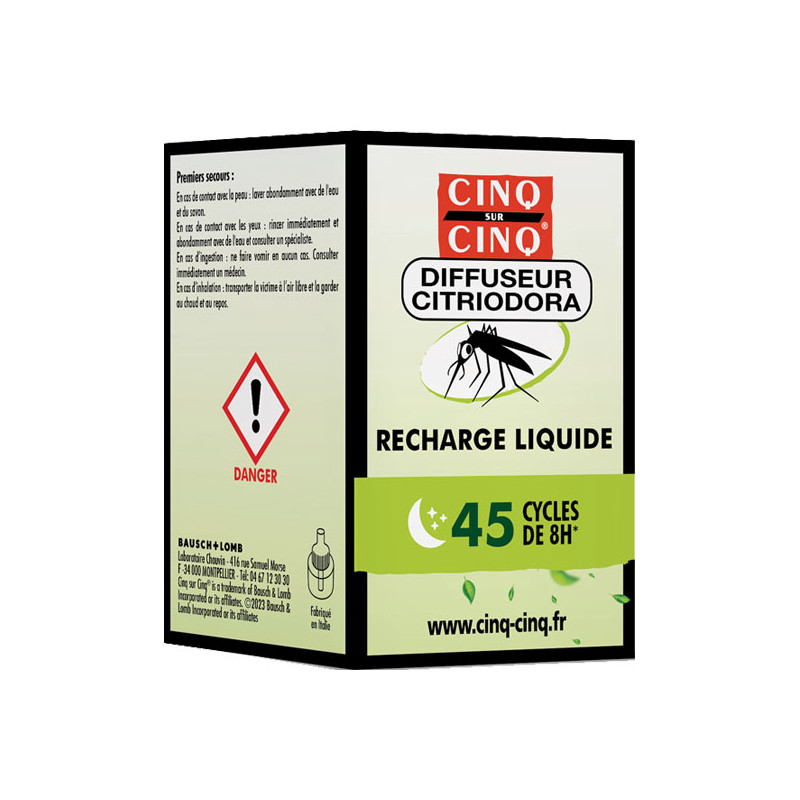 Cinq sur Cinq Recharge liquide anti-moustiques 35ml