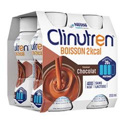 Clinutren Boisson 2kcal saveur vanille sans lactose lot de 4 x 200ml
