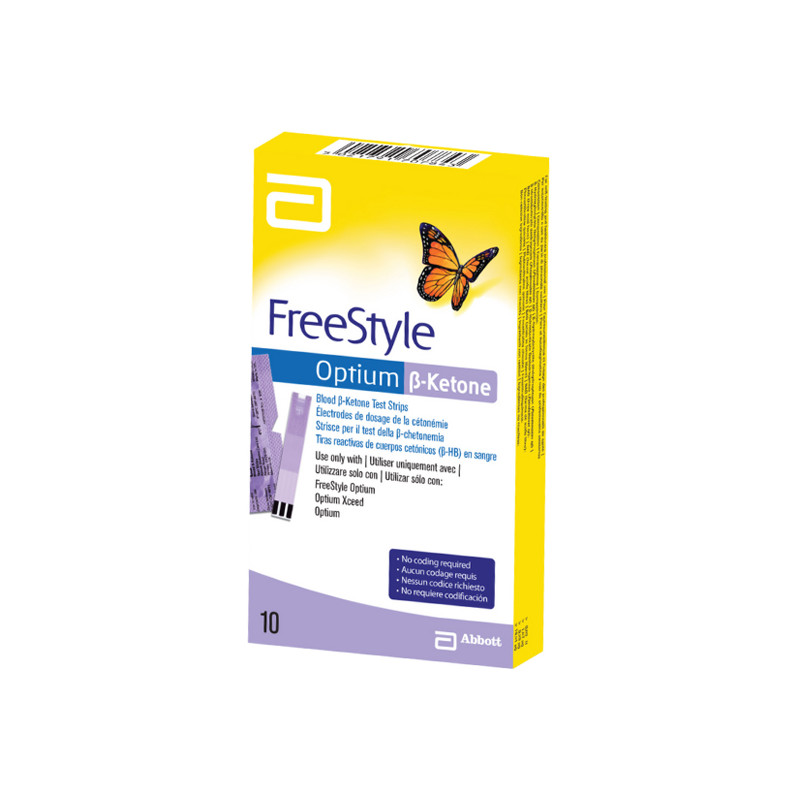 FreeStyle Optium B-Ketone 10 électrodes