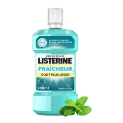 Listerine Fraîcheur Bain de douche goût plus léger 500ml