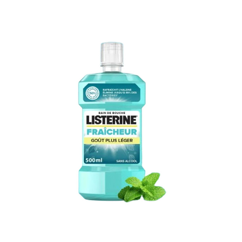 Listerine Fraîcheur Bain de douche goût plus léger 500ml