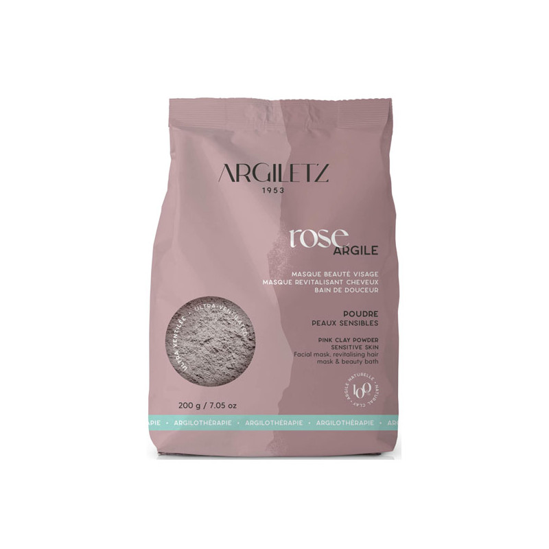 Argilezt Argile rose en poudre ultra ventilée 200gr