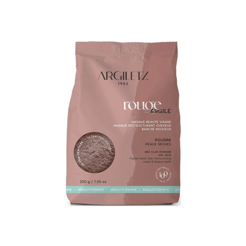 Argilezt Argile rouge en poudre ultra ventilée 200gr