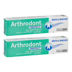 Arthrodont Protect Gel dentifrice fluoré gencives sensibles lot de 2x75ml