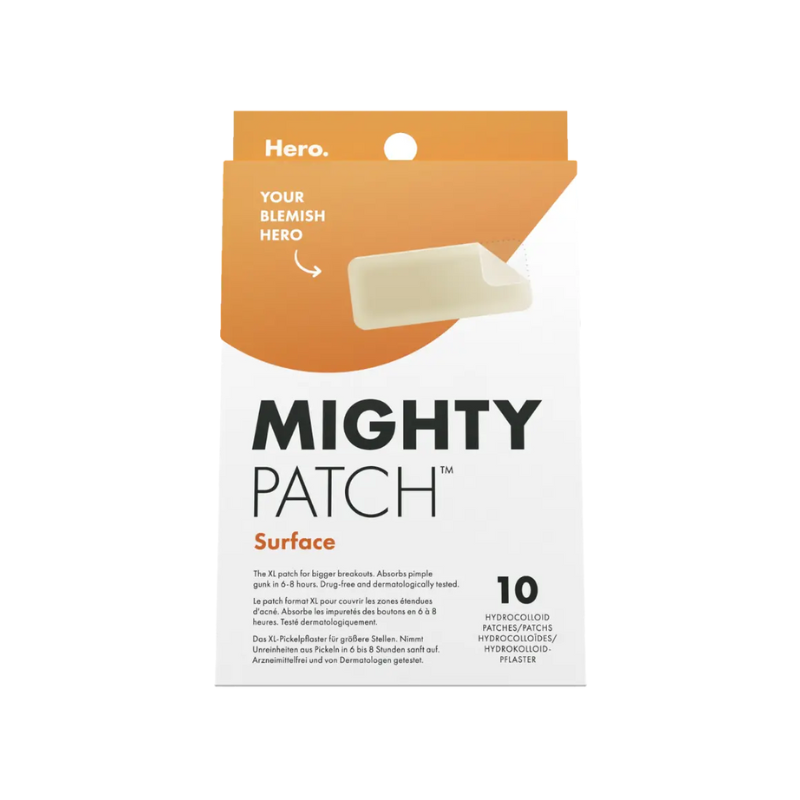 Hero Mighty Patch Surface 10 patchs hydrocolloïdes