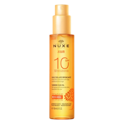Nuxe Sun SPF10 Huile solaire bronzante visage et corps 150ml