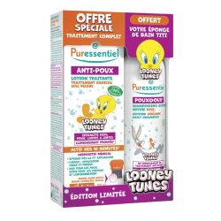 Puressentiel coffret Anti-poux looney tunes shampooing bio 200ml + lotion traitante 100ml