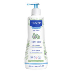 Mustela Hydra Bébé lait corps à l'avocat bio 500ml