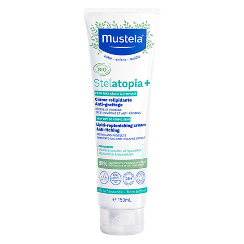 Mustela Stelatopia+ Crème relipidante anti-grattage bio 150ml