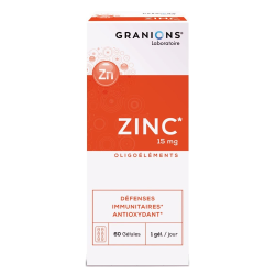 Granions Zinc 15mg 60 gélules 15gr