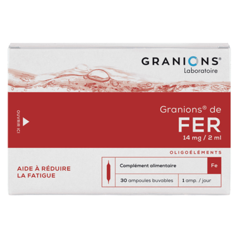 Granions de Fer 14mg / 2ml 30 ampoules