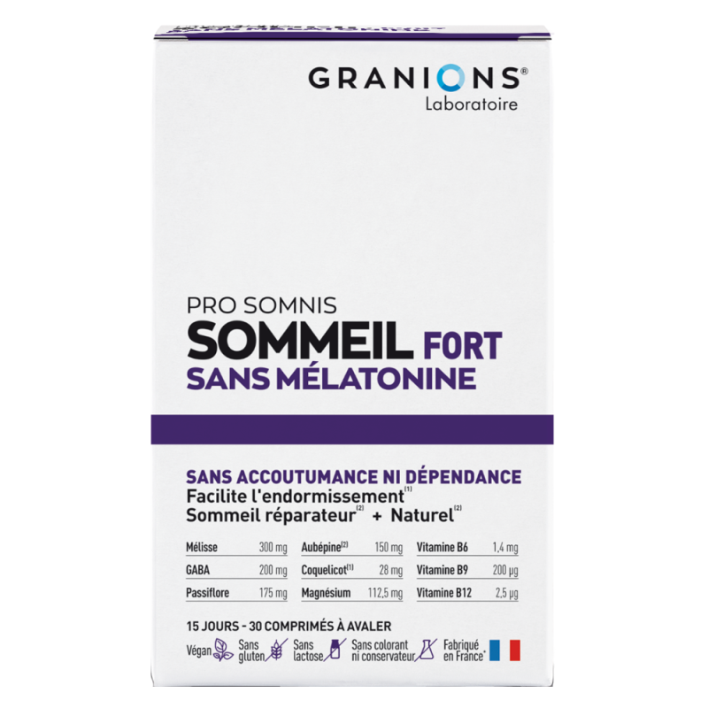 Granions Pro Somnis Sommeil fort 30 comprimés