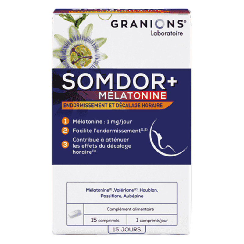 Granions Somdor+ Mélatonine 15 comprimés