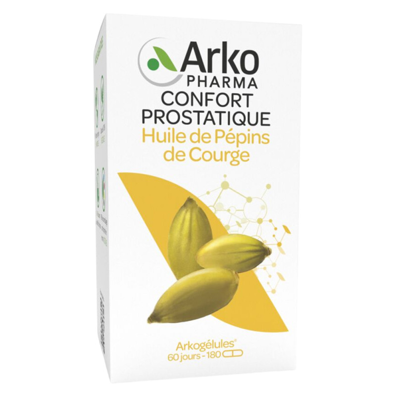 Arkopharma Arkogélules Huile de pépins de courge 180 gélules