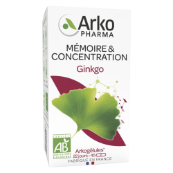 Arkopharma Arkogélules Bio Ginkgo 45 gélules