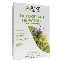 Arkopharma Arkofluides Détoxifiant Hépatique 20 ampoules + 10 ampoules offertes