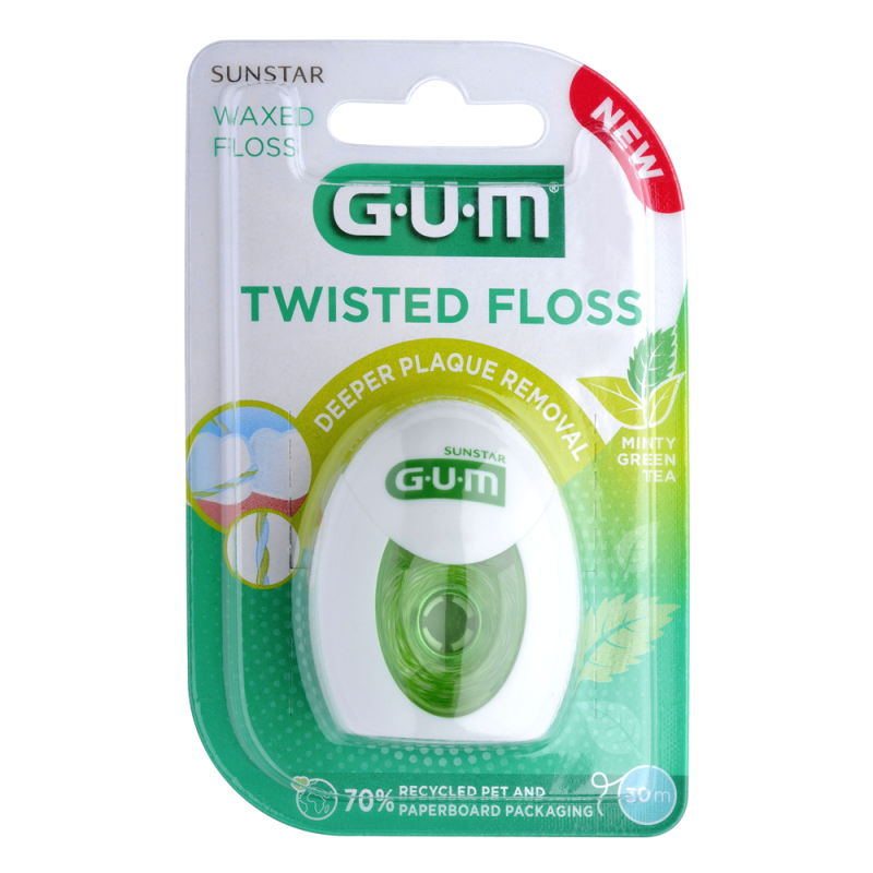GUM Twisted Floss Fil dentaire 30m