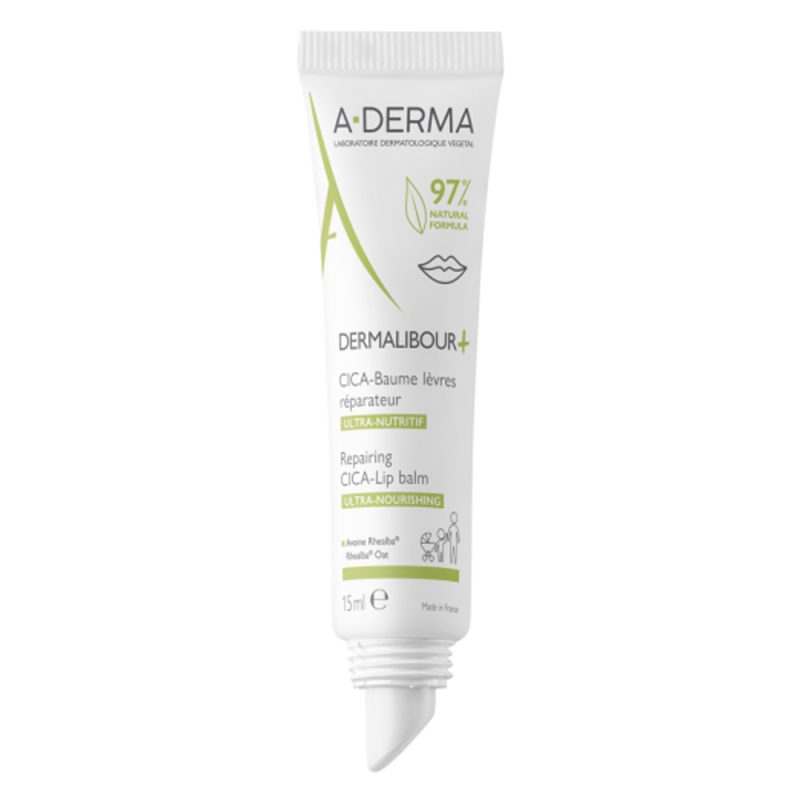 A-Derma Dermalibour+ Cica-Baume lèvres réparateur 15ml