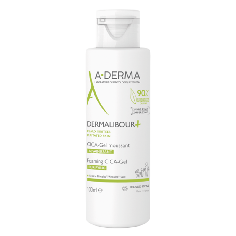 A-Derma Dermalibour+ Cica-Gel moussant assainissant 100ml