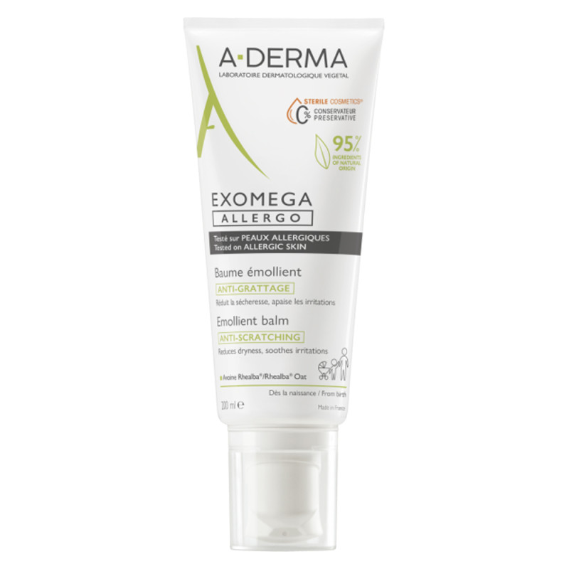 A-Derma Exomega Allergo Baume émollient anti-grattage 200ml