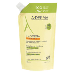 A-Derma Exomega Control Huile lavante émolliente éco recharge 500ml