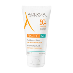 A-Derma Fluide solaire visage matifiant SPF50+ 40ml