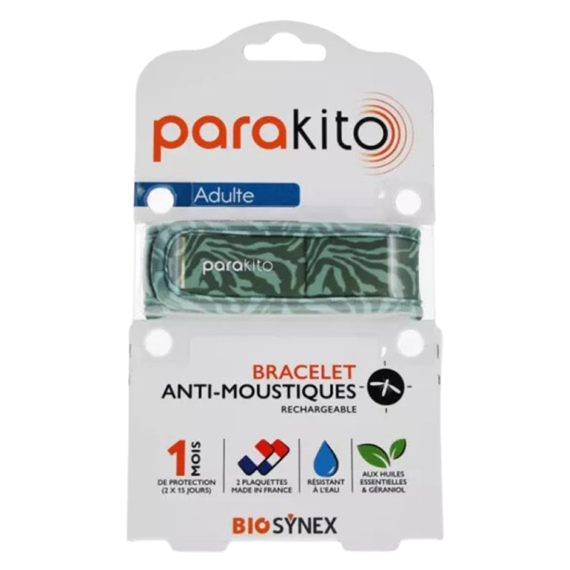 Parakito Bracelet Anti-moustiques rechargeable adulte - Graphic Camouflage