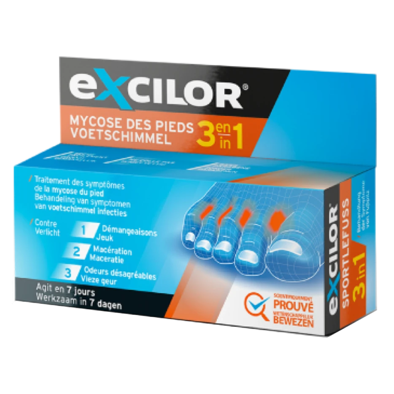 Excilor Mycose des pieds 3en1 - 15ml