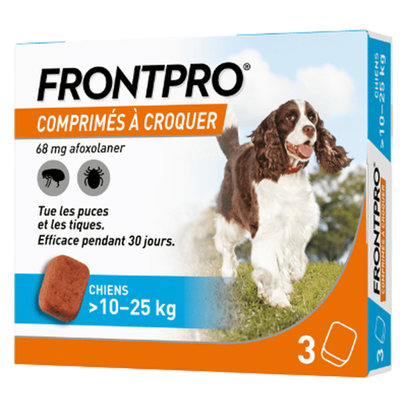 Frontline Frontpro Grand chien 10-25 kg 3 comprimés