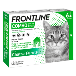 Frontline Combo Spot-on chats et furets 6 pipettes
