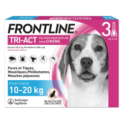Frontline Tri-Act chiens de 10 à 20kg 3 pipettes