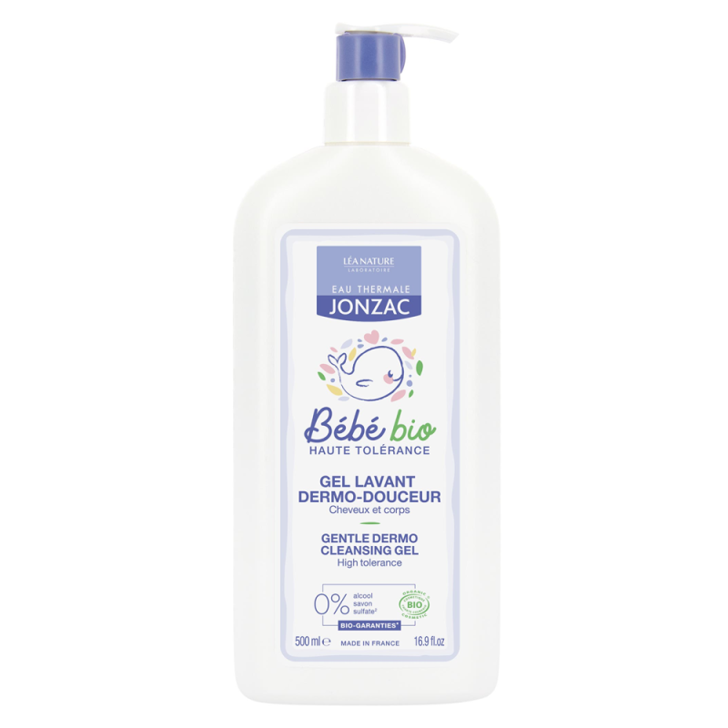 Jonzac Gel lavant dermo-douceur bébé bio 500ml