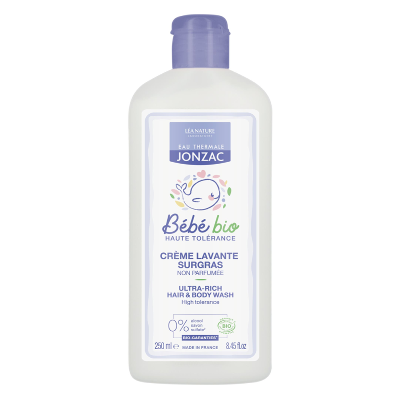 Jonzac Bébé Bio Crème lavante surgras 250ml