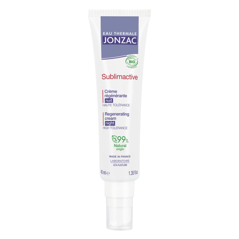 Jonzac Sublimactive Crème régénérante nuit bio 40ml