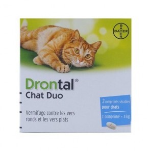 Drontal chat duo vermifuges...