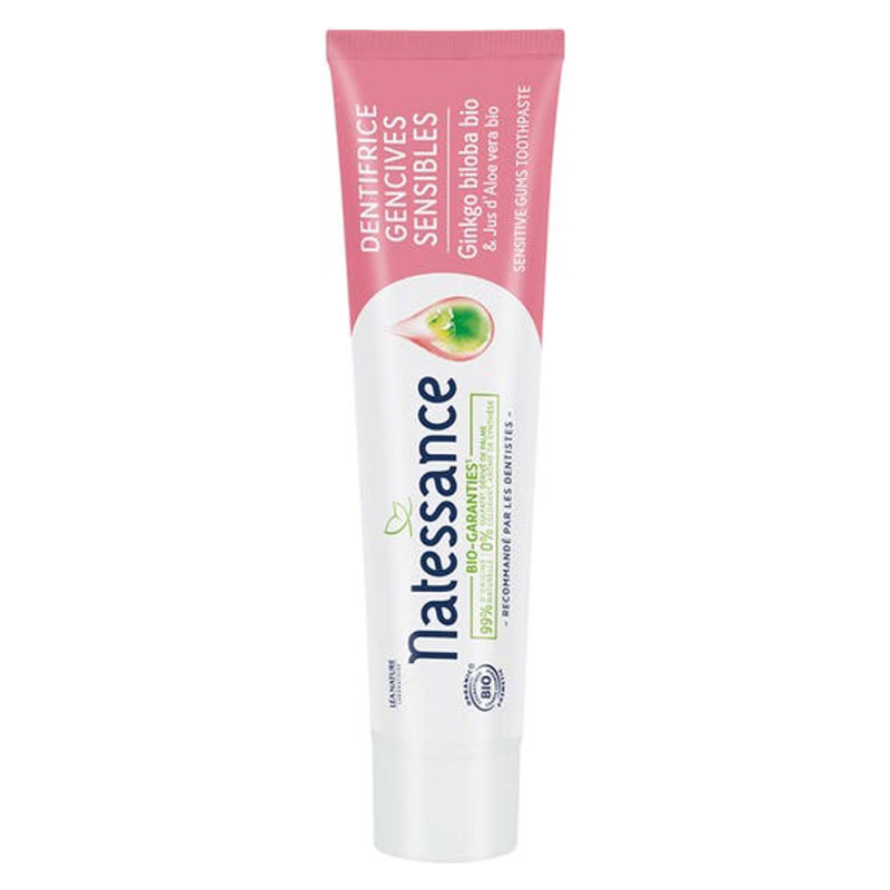 Natessance Dentifrice gencives sensibles sans étui Ginkgo biloba bio 75ml