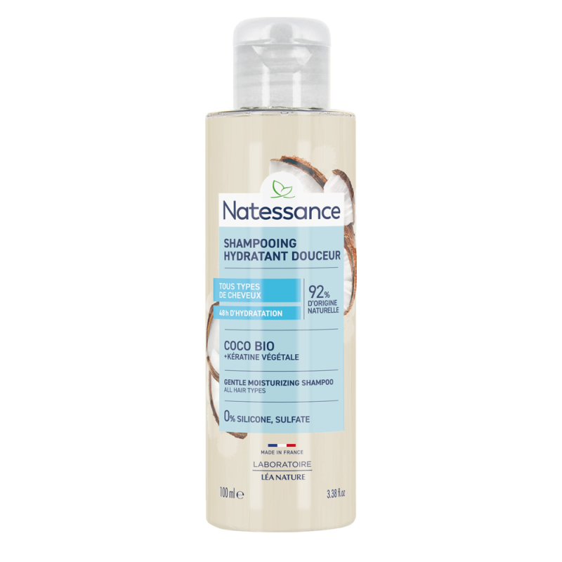 Natessance Shampooing hydratant douceur coco bio 100ml