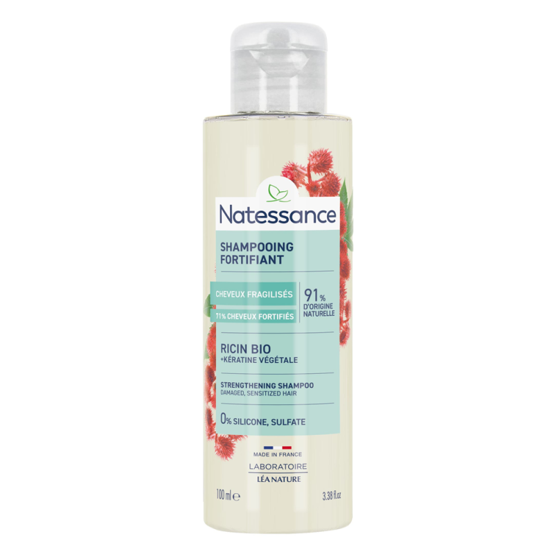 Natessance Shampooing fortifiant ricin bio 100ml